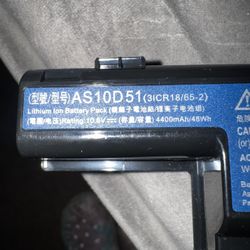 Agptek Laptop Battery Model AS10D51 For Acer/Gateway