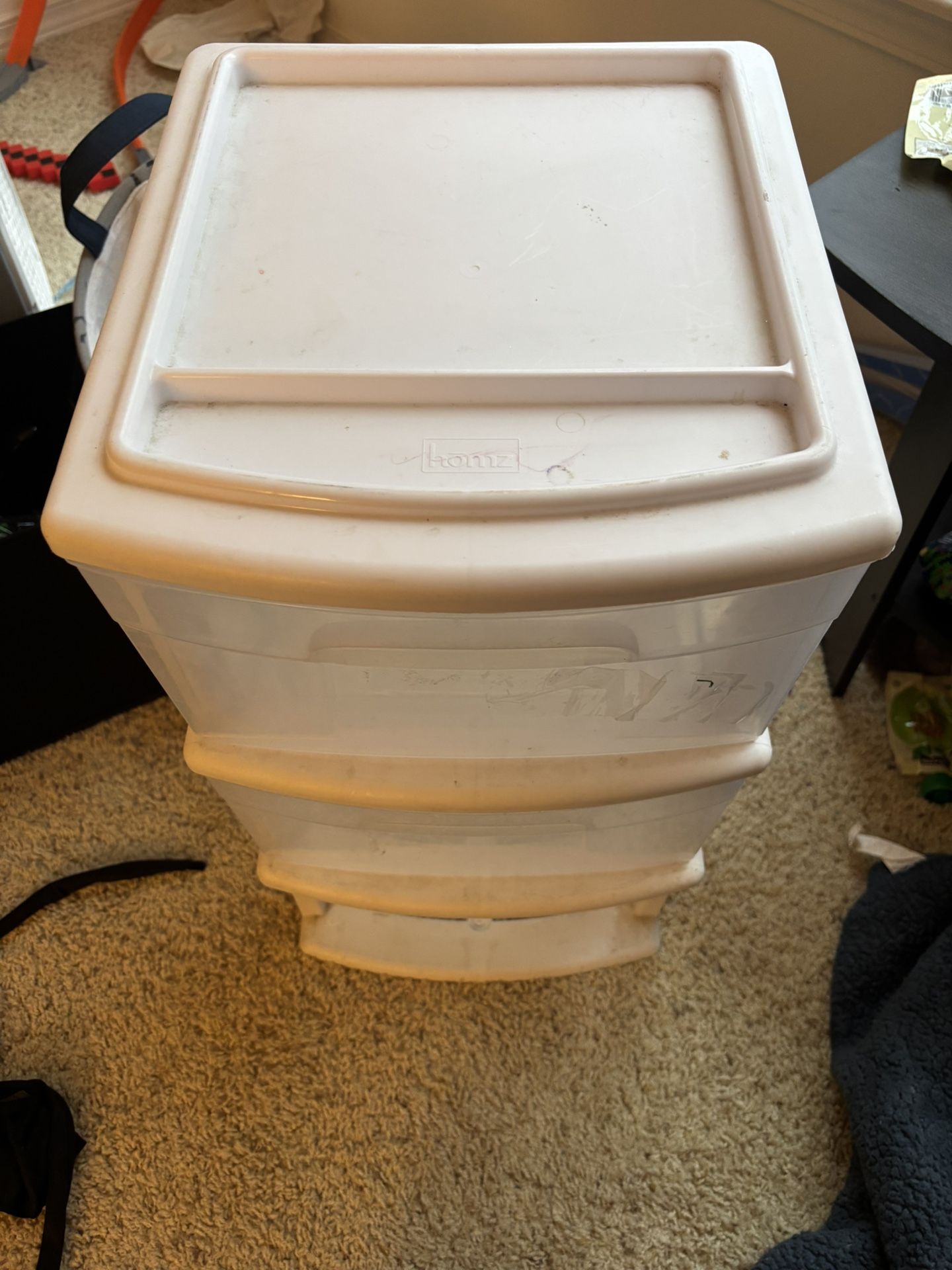 White Three Drawer Storage 