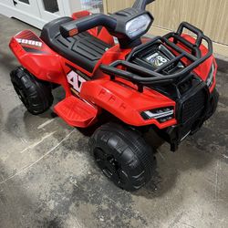 NEW - ATV for Kids, 6V Battery Powered Toddler 4 Wheeler w/Music, Light, 1.2mph Max Speed, Kids ATV 4 Wheeler for Toddlers Aged 1.5-3 Years Old, Red 