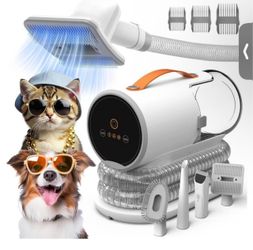 Pet Grooming Vacuum Kit with Attachments