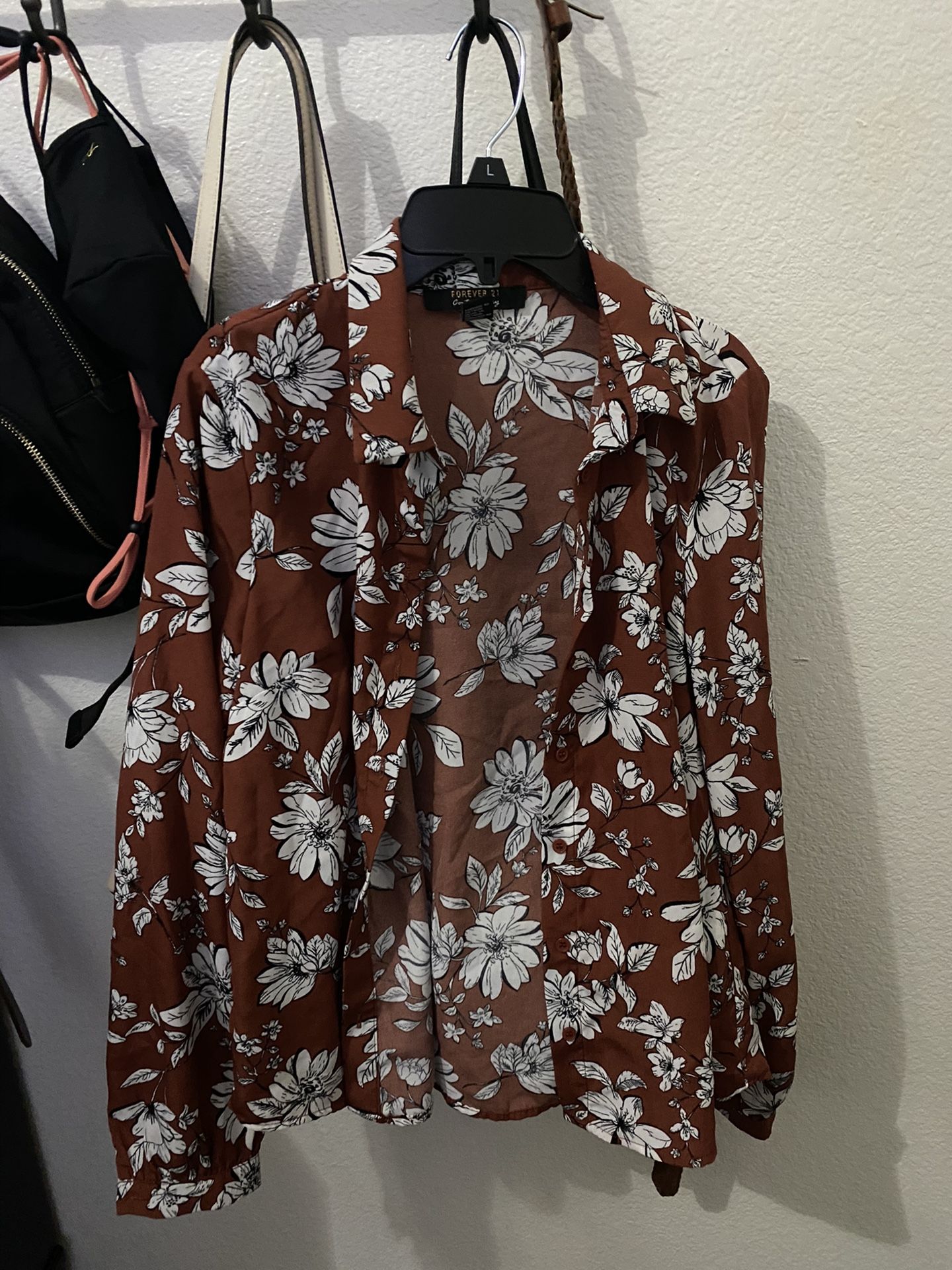 Button Up Forever 21 Size S