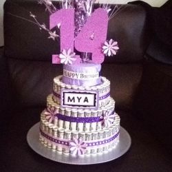 14 birthday money cake