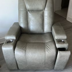 Meta Grey Micro Recliner