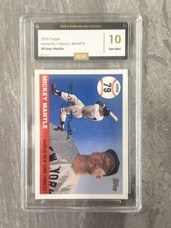 Mickey Mantle Topps 2006 Home Run History #79 - GAS 10