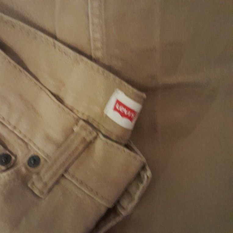 Size 12 Regular Boys Tan LEVIS jeans