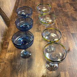 7 Margarita Glasses 