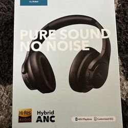 Soundcore Anker Life Q20+Hybrid Active Noise Cancelling Headphones, Wireless Over Ear Bluetooth Head