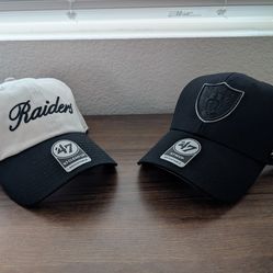 Raiders 47 Brand Hats Clean Up MVP
