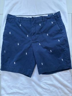 Polo Ralph Lauren Men’s Size 40 Navy Embroidered Pony Chino Shorts