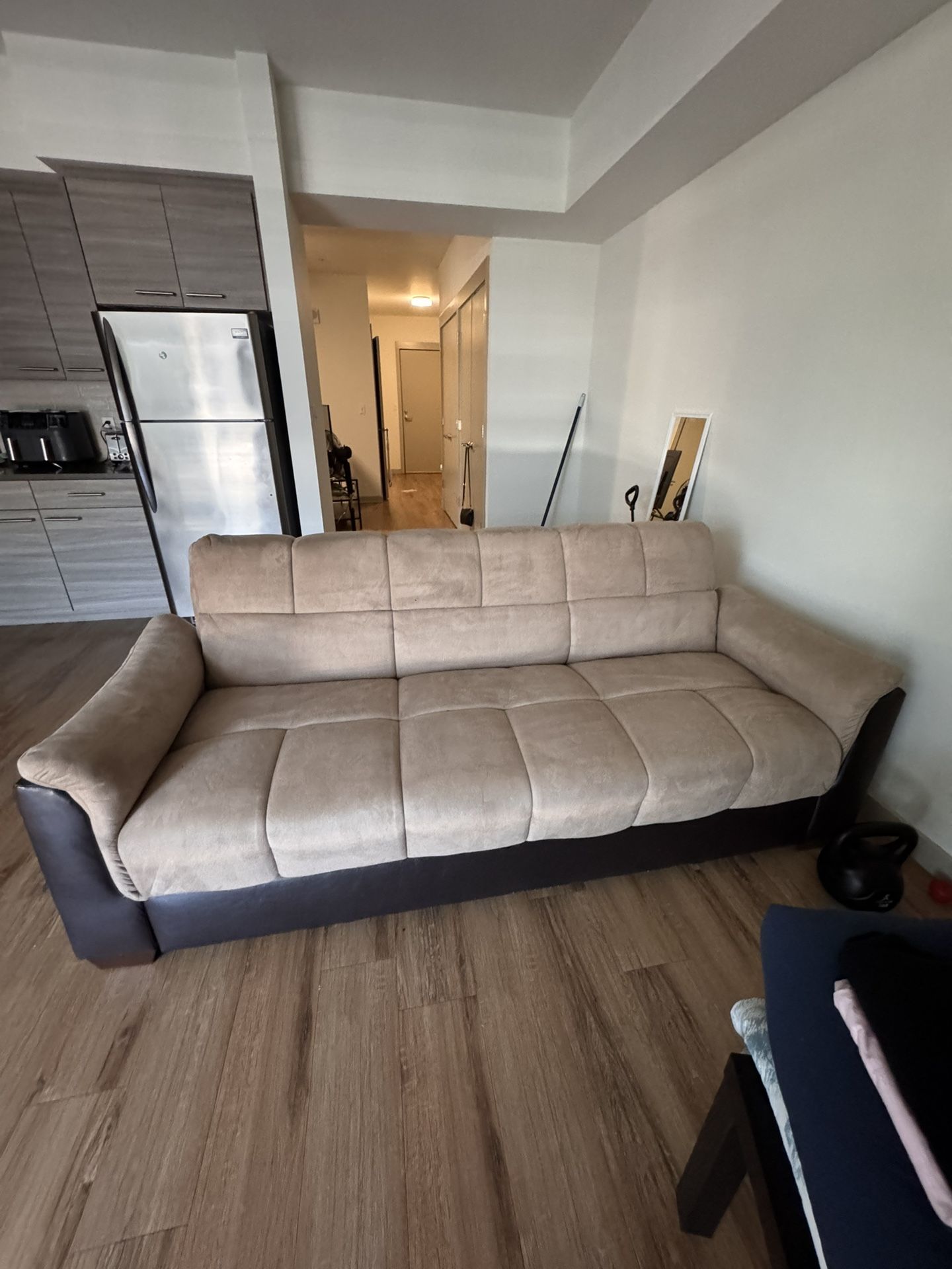 Suede Adjustable Sofa