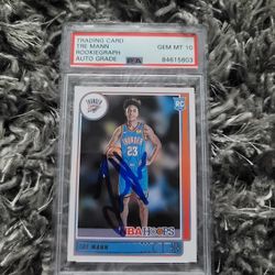 Tre Mann Signed 2021-22 Panini NBA Hoops Rookie #237 RARE Psa Rookiegraph Slab GEM MT 10 AUTO