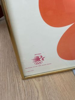 Los Angeles 1984 Olympics framed poster