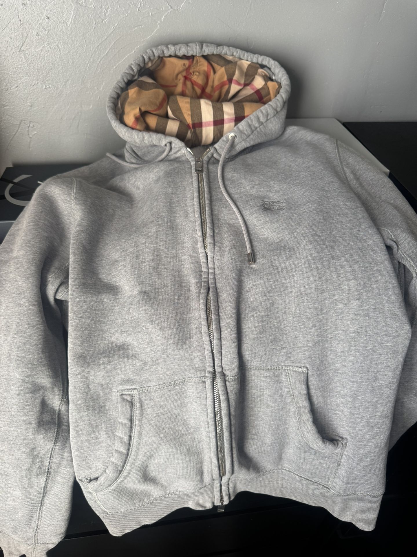 Burberry Zip Up Sweater