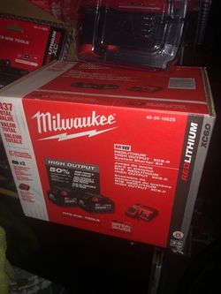 Milwaukee 6.0 batteries and charger