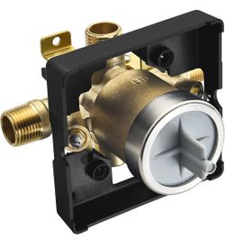 Shower Valve Body for Use with Delta Single or Dual Function Shower Faucet Trim Kits (with Screwdriver Stops)


