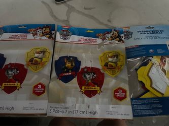 Paw patrol 3 big decorations