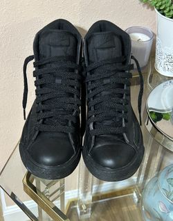 Nike Black Leather Blazer Mid 77 Sneakers Size 9