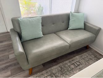 Green Leather Couch