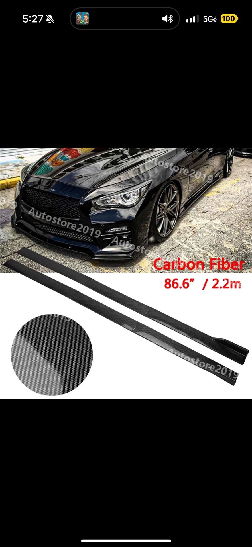 Carbon Fiber Side Skirt