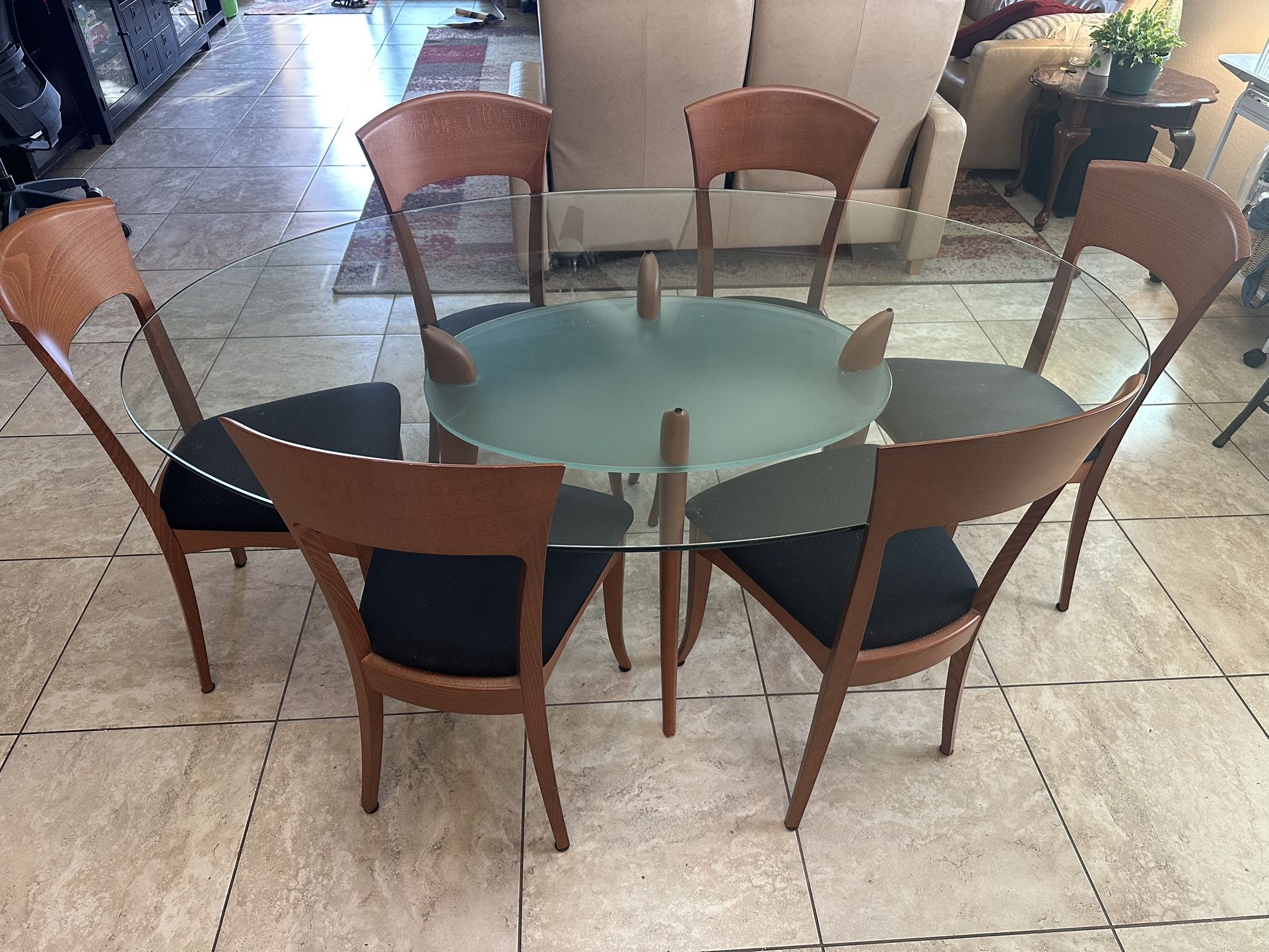 Sibau MCM Antique Italian Dining Set w/ Side Table