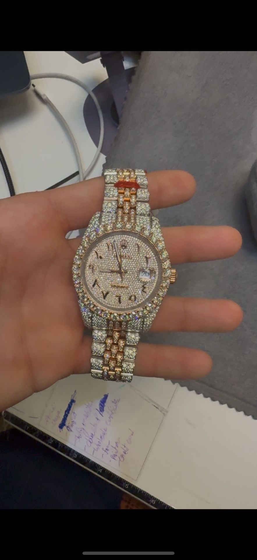 Bustdown Moissanite Rolex Datejust