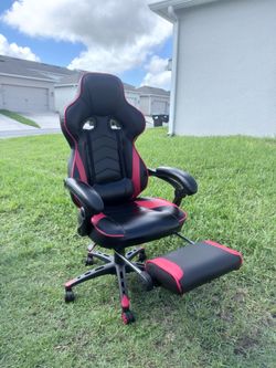 Reclining office Gaming Chair with Footrest