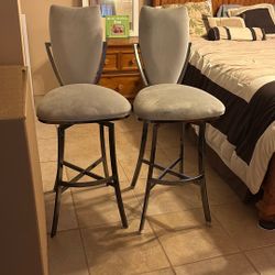 two bar stools 