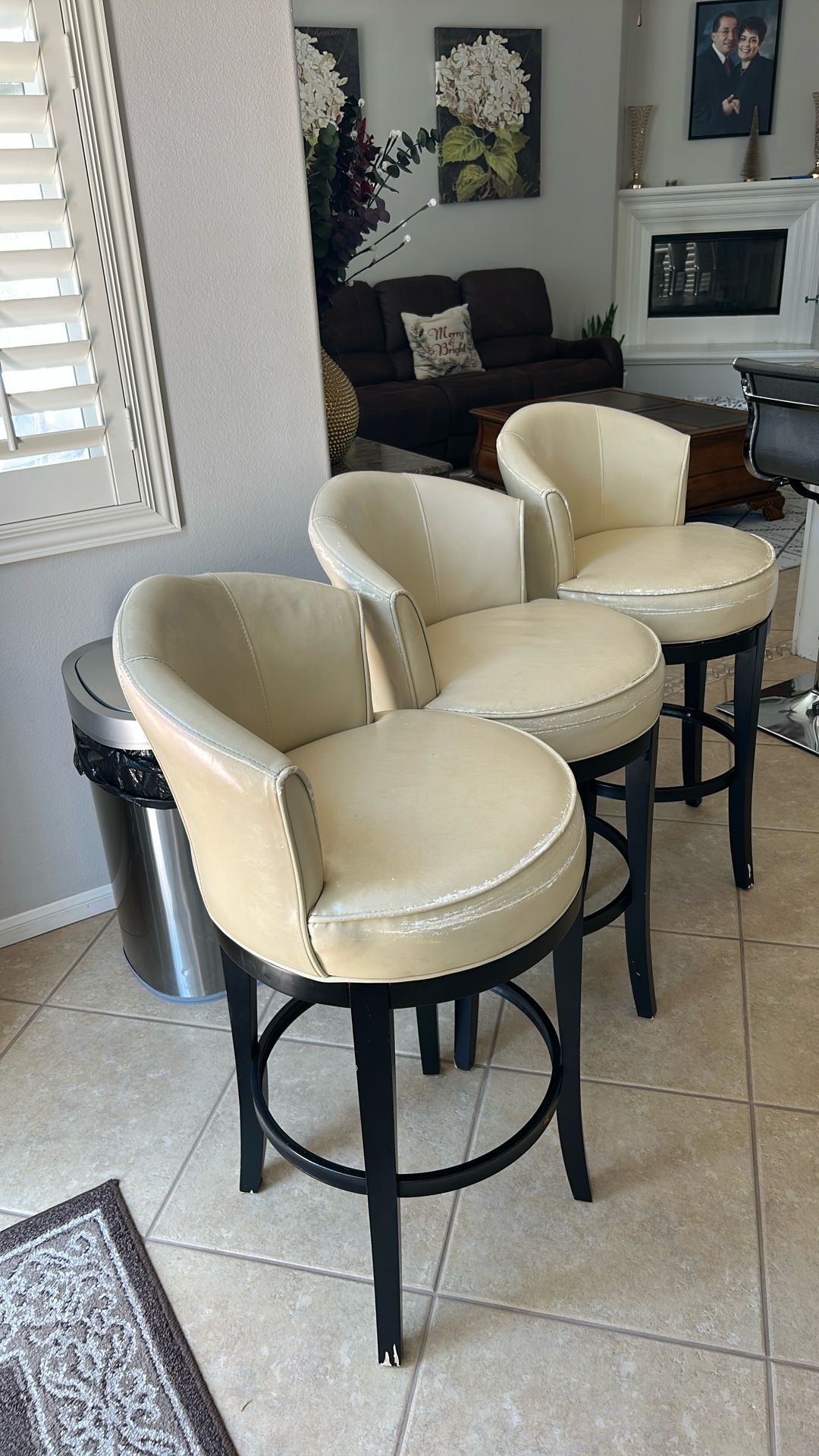 Beige Stools Bar