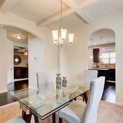 Extendable Glass Dining Table Set With 4 Chairs
