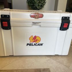 Pelican 65 qt. Marine Chest Cooler with Ice Retention Up to 10 days; White, Holds Up To 60 Cans YETI