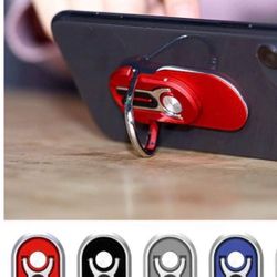 Phone Ring Holder Finger Kickstand, Multipurpose Phone Bracket, Universal Air Vent Car Phone Mount 3 in 1 Mobile Phone Stand 360 Degree Rotation