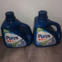 2 Purex laundry detergent 150 Fl oz each