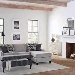 Sectional Sofa Reversible Storage Chaise 