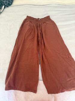 Brown Wide-Leg Pants