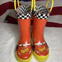 Disney Red Lighting McQueen Raining Boots 