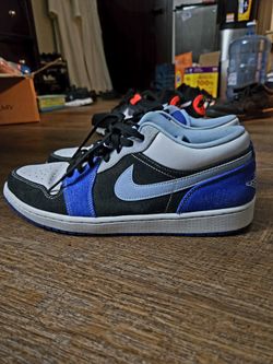 Jordan 1 Low: Racer Blue White - Size 13