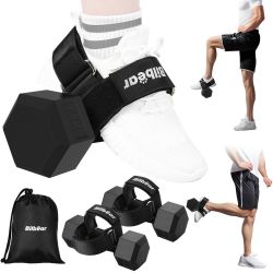 Tibialis Trainer Strap For Shin Splint Relief Exercises Adjustable Dumbbell Foot Attachment For Hip Flexor Raises Dumbbell