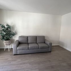 Living Spaces Grey Couch 