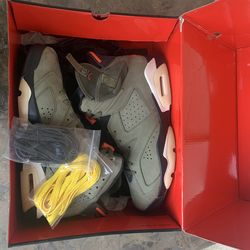 Jordan 6 Retro Travis Scott Olive Size 12