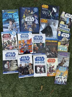 Set Of 17 Kid StarWars Books - 2 With CDs