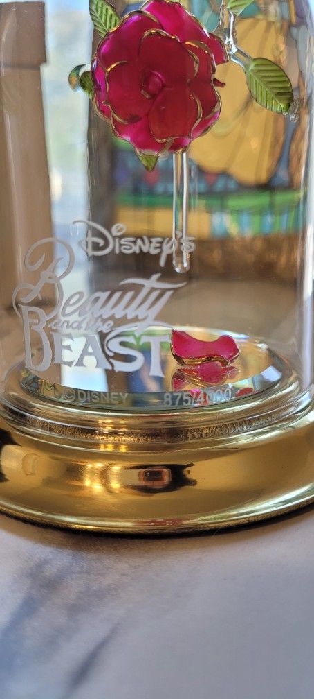 Limited Edition Disney's Beauty and the Beast magical rose by the Arribas Brothers