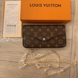 Louis Vuitton Pochette Félicie Monogram Canvas w/ Chain + Inserts – Full Se