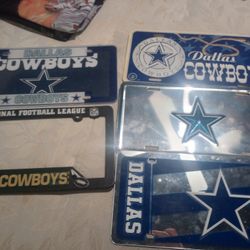 vintage and y2k dallas cowboys licence plates