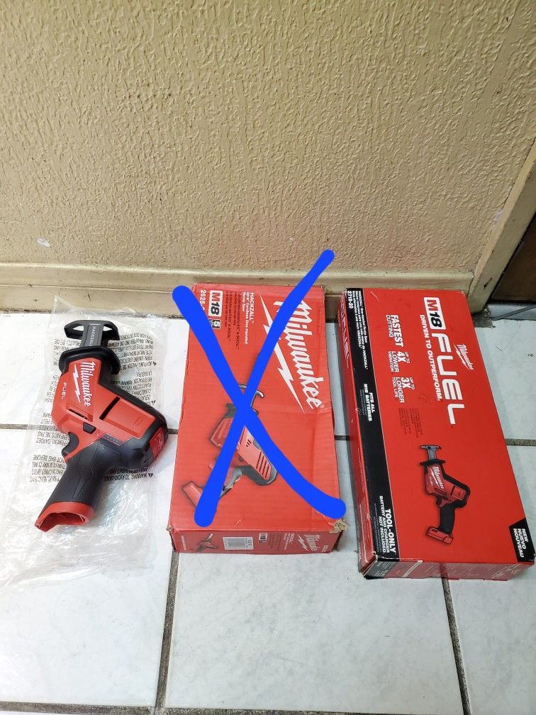 Milwaukee Hackzall Brushless Fuel M18 $135 - Milwaukee Hackzall Brushless Fuel M12 $100