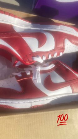 Nike Dunk Low Red and White Sneakers