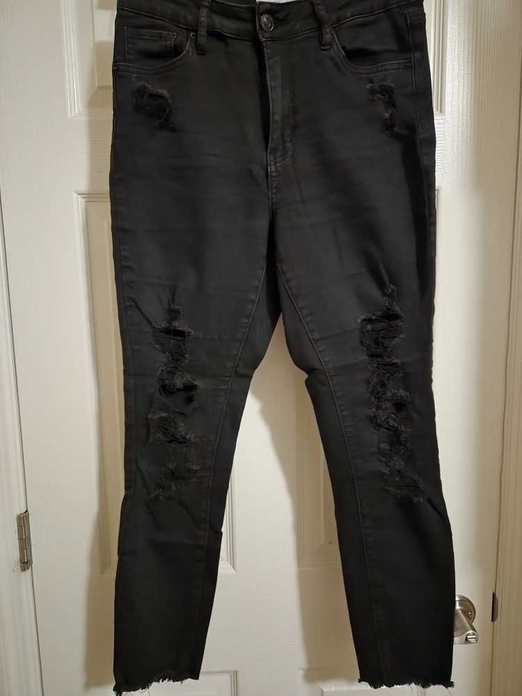 Rue 21 Curvy Jeggings High rise jeans size 8 Black 