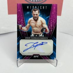 2024 Topps Midnight UFC Glimmer Graphs Umar Nurmagomedov Autograph Card #GG-UMV