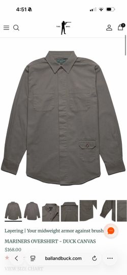 Ball and Buck Mariners Overshirt Duck Canvas
