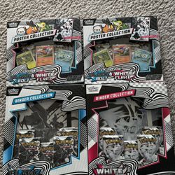 Pokemon Black Bolt & White Flare Binders And Poster Collection 