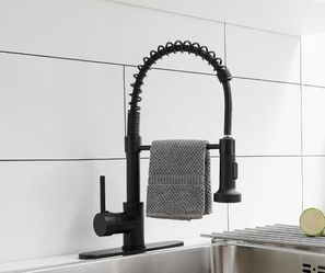 Matte Black Kitchen Faucet